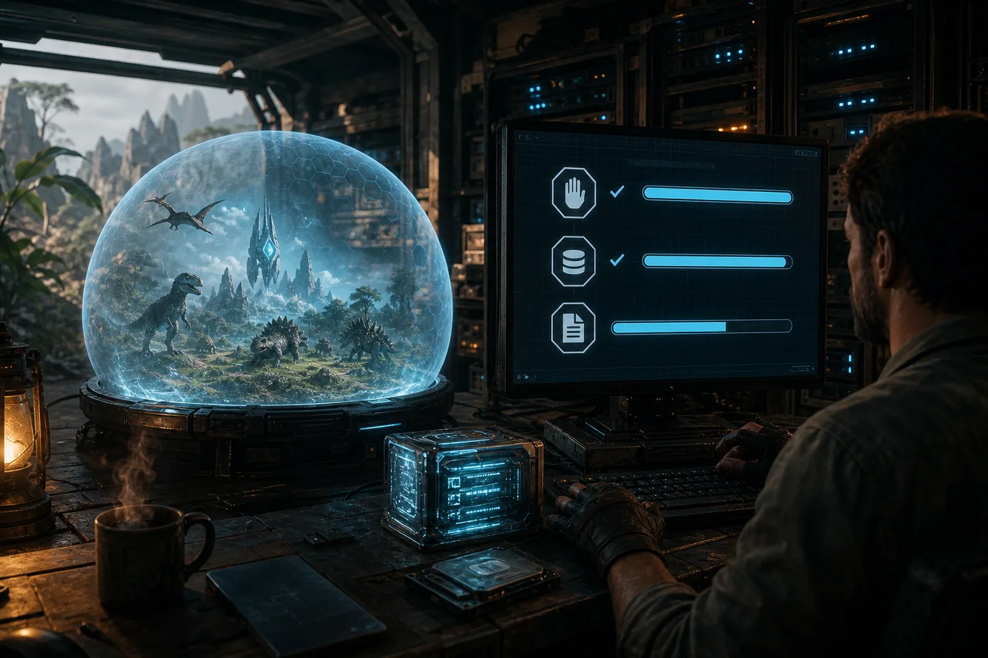 Dedicated server update with the game world paused and a backup prepared